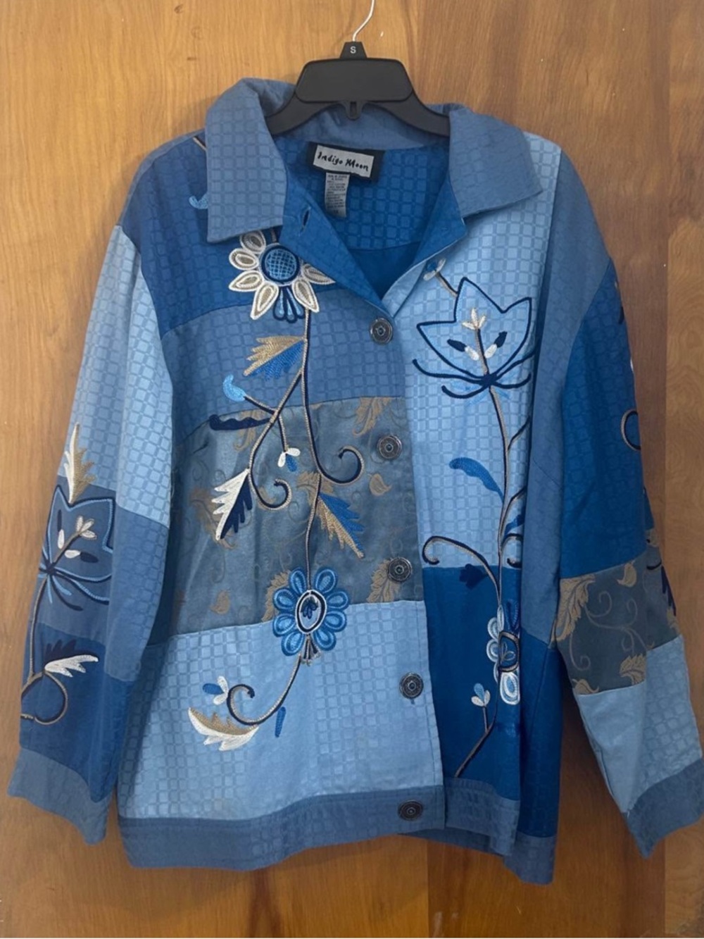 Indigo Moon Vintage Patchwork Jacket and Tops NWT Deadstock 1X A02585